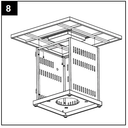 Hiland GSF-PR-PC 30 Inch Outdoor Gas Fire Pit-18