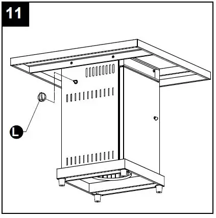 Hiland GSF-PR-PC 30 Inch Outdoor Gas Fire Pit-21