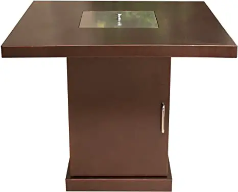 Hiland GSF-PR-PC 30 Inch Outdoor Gas Fire Pit