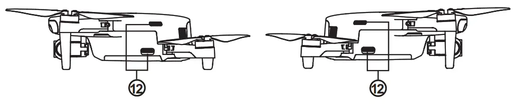 AUTEL EVO Nano Series Drone 3 Axis Gimbal 10KM 28mins Flight 250G Classic Mini Camera - Exhaust port