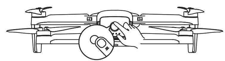 AUTEL EVO Nano Series Drone 3 Axis Gimbal 10KM 28mins Flight 250G Classic Mini Camera - power button