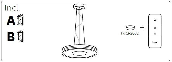 PHILIPS 33747 hue Being Pendant Light FIg1