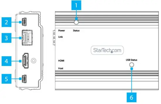 StarTech SV565FXHD4KU 4K HDMI KVM Console Extender Over Fiber SFP+ Modules - Transmitter