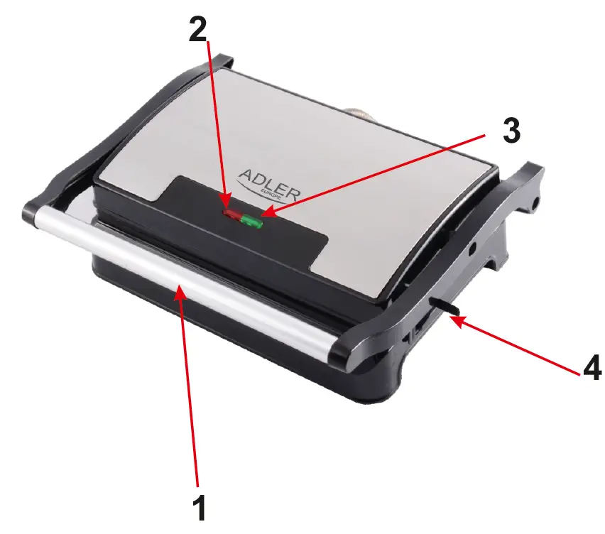 ADLER AD 3052 Electric Grill fig1