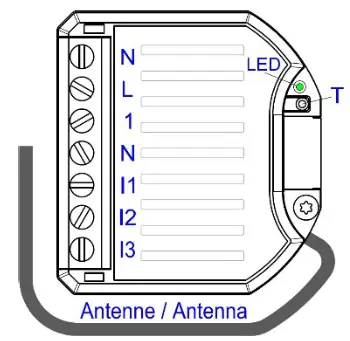 myTEM Radio Switch Dimmer - including