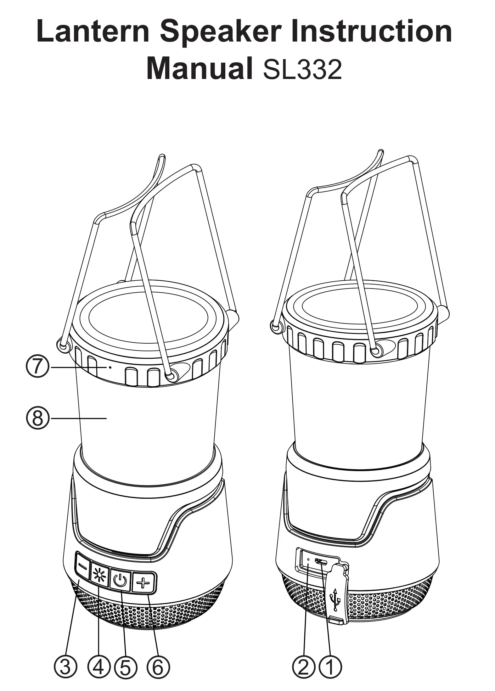 Ningbo Cstar Imp Exp SL332 Lantern Speaker Instructions
