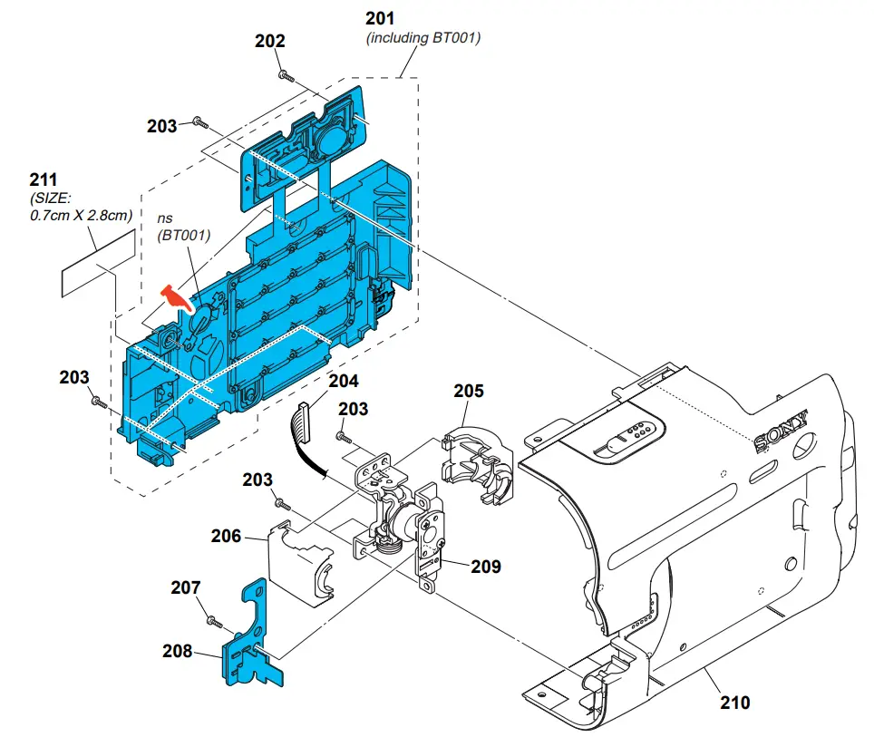 SONY DCR TRV380 Digital Video Camera Recorder - parts 3