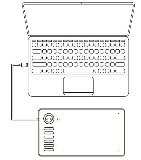 VEILKK A15 Graphic Pen Tablet User Manual - Tablet Connection