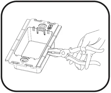 Daintree WWD2 2IW Wireless Control Wall Dimmer - Installation of Back Housing 5