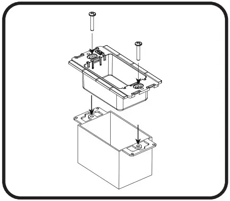 Daintree WWD2 2IW Wireless Control Wall Dimmer - Installation of Device into Back Housing 3