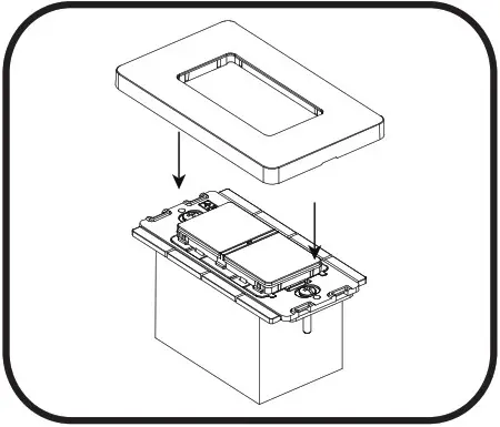 Daintree WWD2 2IW Wireless Control Wall Dimmer - Installation of Device into Back Housing 5