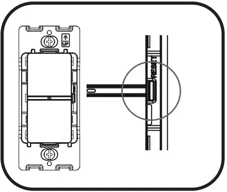 Daintree WWD2 2IW Wireless Control Wall Dimmer - Network Reset
