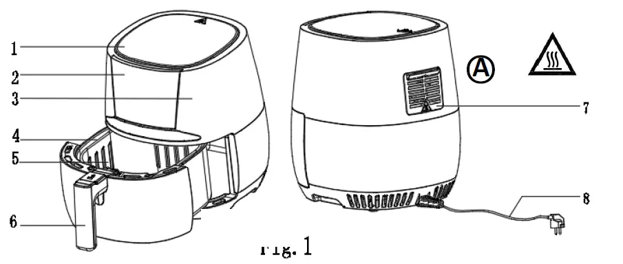 LANOX-LA-300A-1400W-3.2L-Air-Fryer-fig-1