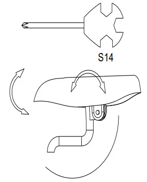 SUNNY Health Fitness SF B1877 Magnetic Belt Drive Indoor Cycling Bike - ADJUSTING THE ANGLE OF SEAT