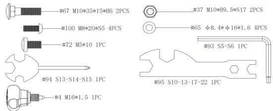 SUNNY Health Fitness SF B1877 Magnetic Belt Drive Indoor Cycling Bike - HARDWARE PACKAGE