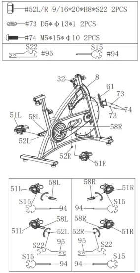 SUNNY Health Fitness SF B1877 Magnetic Belt Drive Indoor Cycling Bike - Read instructions carefull