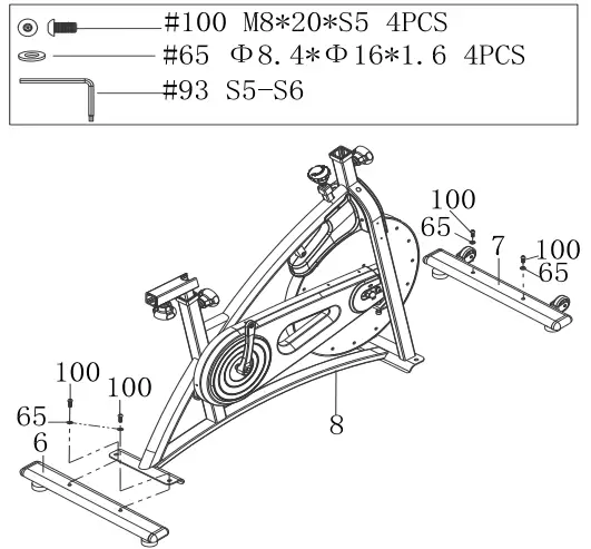 SUNNY Health Fitness SF B1877 Magnetic Belt Drive Indoor Cycling Bike - Tighten and