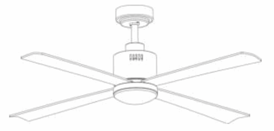 evolar EVO-CF52BWD Ceiling Fan