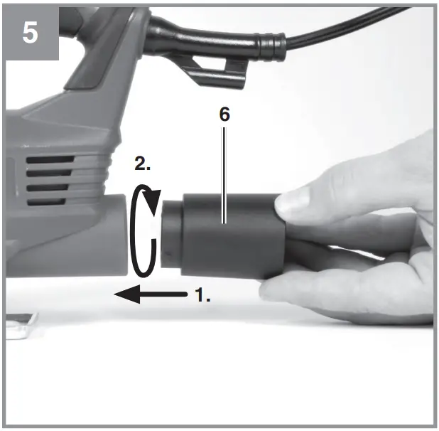 Adapter for dust extraction system