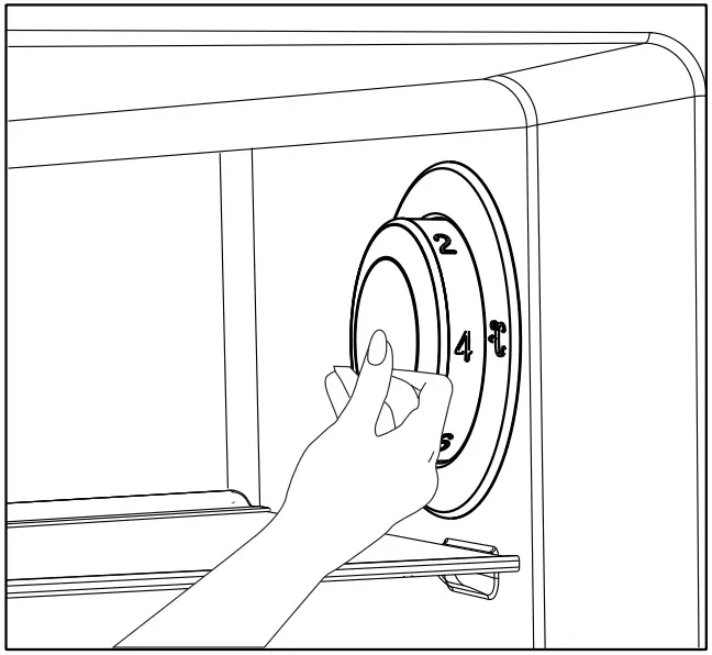 Temperature adjustment knob