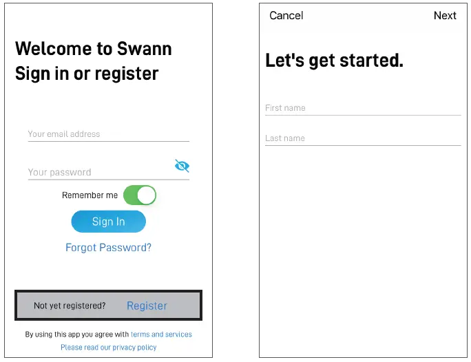 SWANN SECURITY APP