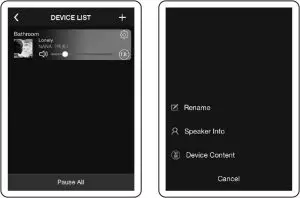 Device Personal setting Interface