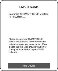 Wi-Fi Speaker testing Interface