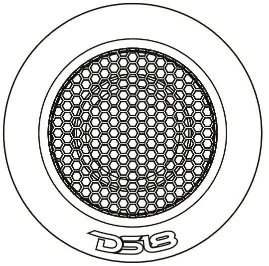 DS18 DTX 2.2 Sound Quality Titanium Dome Tweeter with Aluminum Body -