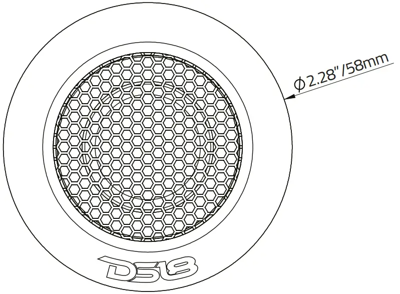 DS18 DTX 2.2 Sound Quality Titanium Dome Tweeter with Aluminum Body - 2