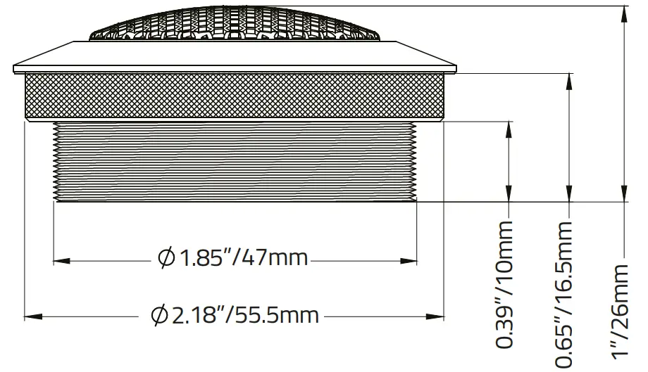 DS18 DTX 2.2 Sound Quality Titanium Dome Tweeter with Aluminum Body - 3