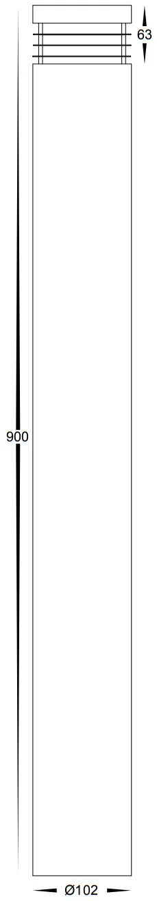 havit HV1608T SS316 12V Stainless Steel TRI Colour LED Bollard Light - FIG 1