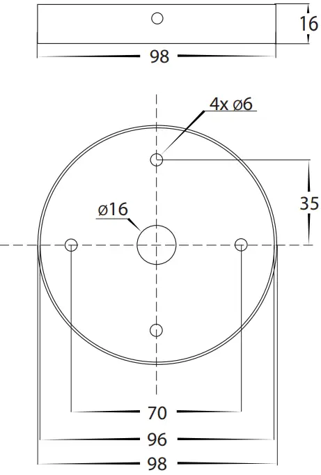 havit HV1608T SS316 12V Stainless Steel TRI Colour LED Bollard Light - FIG 3