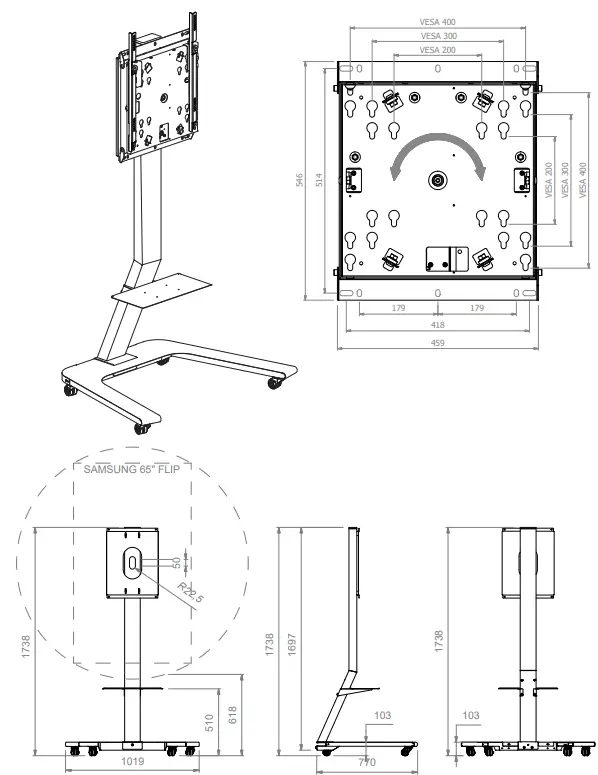 HAGOR-5787-ST-SA-Flip-II-55-Inch-Rollable-Tripod-fig-19