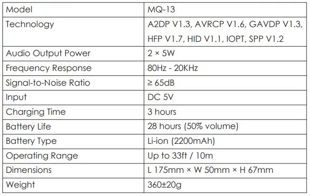 MUQI MQ13 Wireless Speaker-fig4