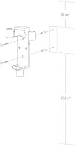2-in-1 Charging & Storage Mount Installation Diagram
