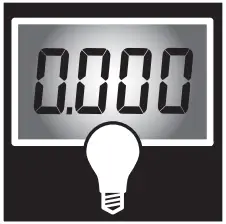 41821 300 Series Draper Automotive Digital Multimeter - Back light 2