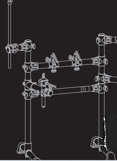 YAMAHA RS6 ELECTRONIC DRUM RACK RACK DE BATTERIE - 2