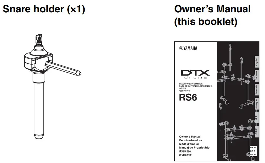 YAMAHA RS6 ELECTRONIC DRUM RACK RACK DE BATTERIE - Snare holder