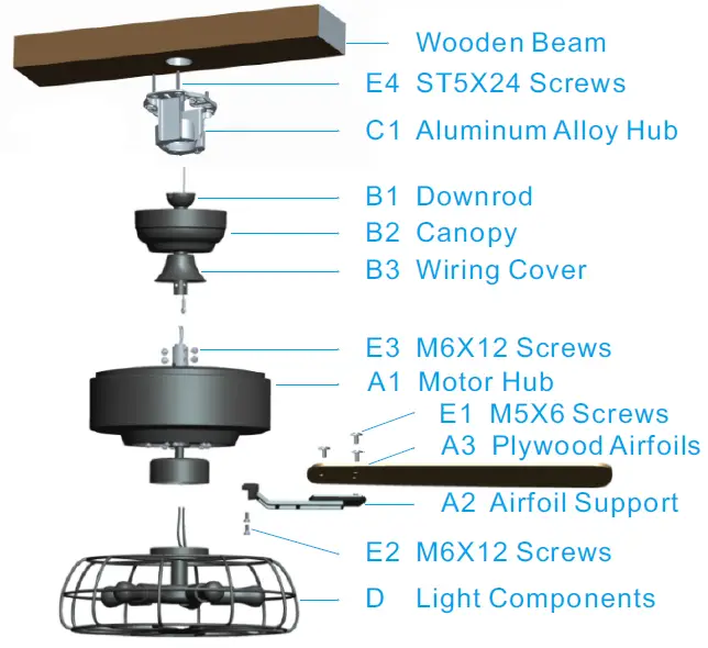 CARRO-ADC525G1L2-MAVERICK-52-inch-5-Blade-Industrial-Style-Ceiling-Fan-fig-3