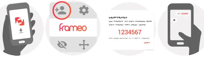 DENVER PFF-1010WHITE MK2 Digital Wi-Fi Photo - connection code via the smartphone app