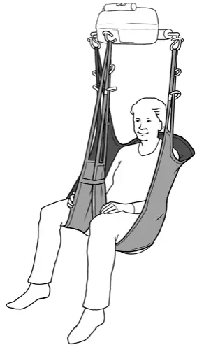 HUMAN CARE HCG 25045 JS Basic Patient Lifting Sling - Fig 8