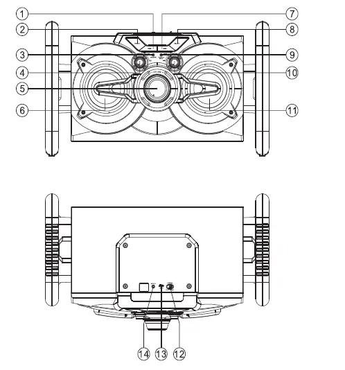 SYLVANIA SP333_FD Portable Bluetooth Speaker fig (3)