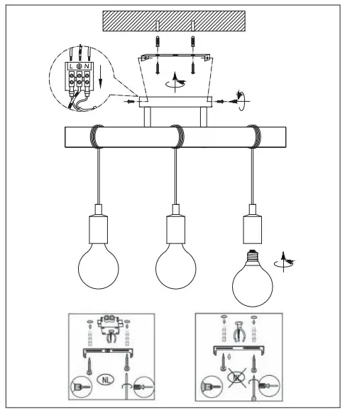 LUCIDE 490320565 LED Bulb -INSTALLATION DRAWING SPECIFICATIONS