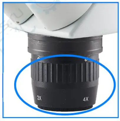 OPTO-EDU A22.3660 2X4X Step Zoom Stereo Microscope - Magnification Up