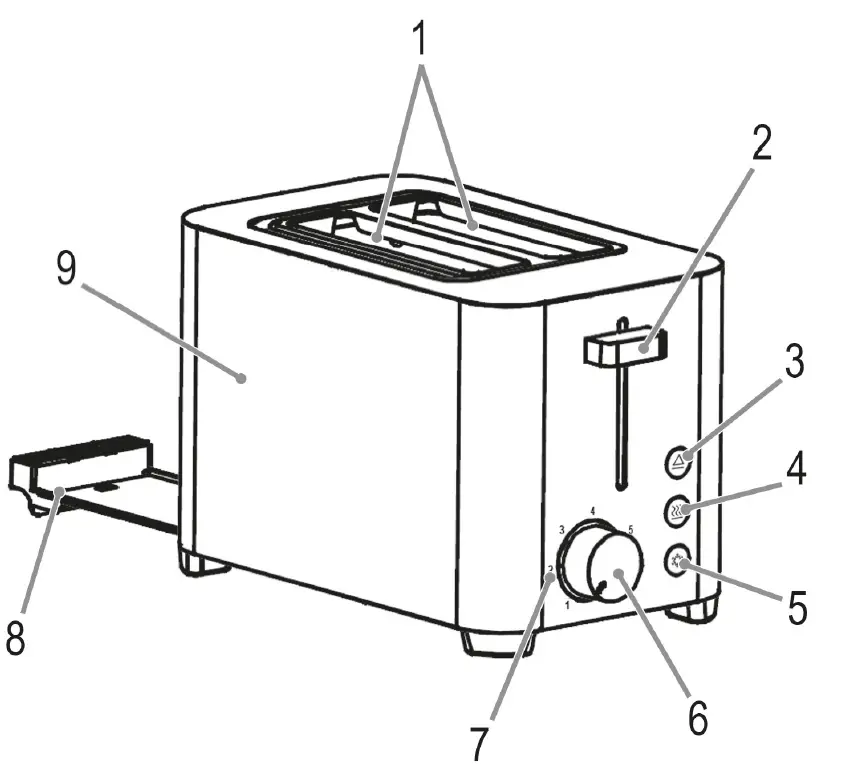 PROFICOOK PC-TA 1251 Toaster fig 1