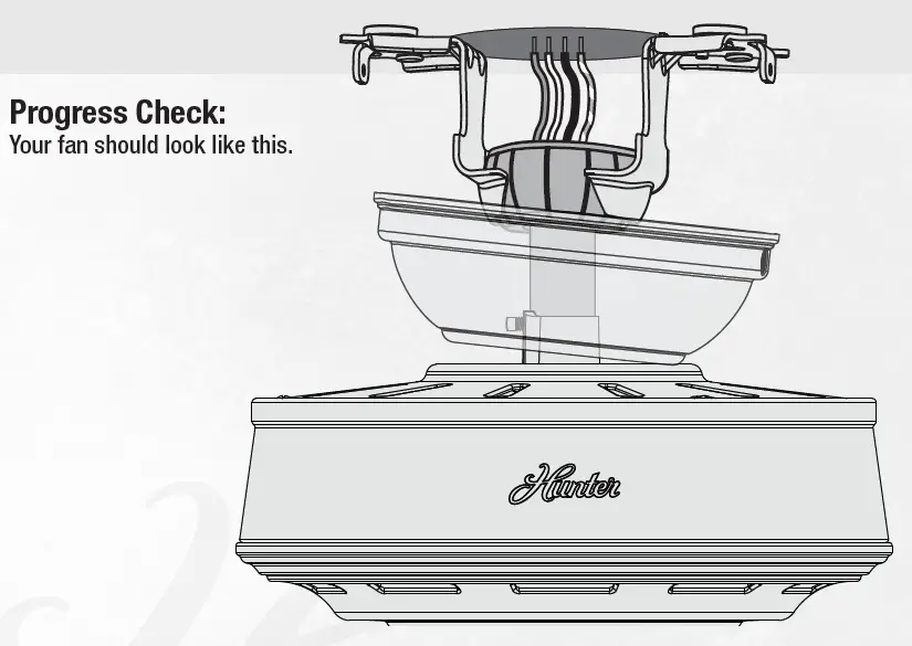 Hunter 51727 Pickens 44 Inch Matte Black LED 10