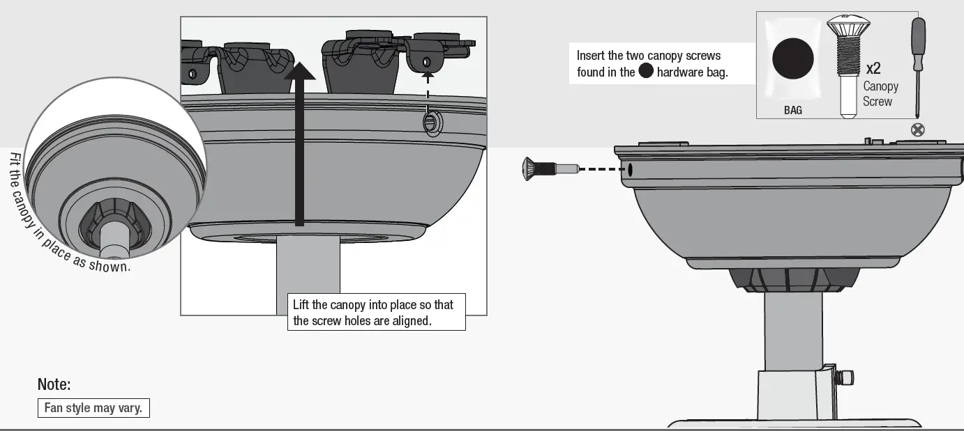 Hunter 51727 Pickens 44 Inch Matte Black LED 13