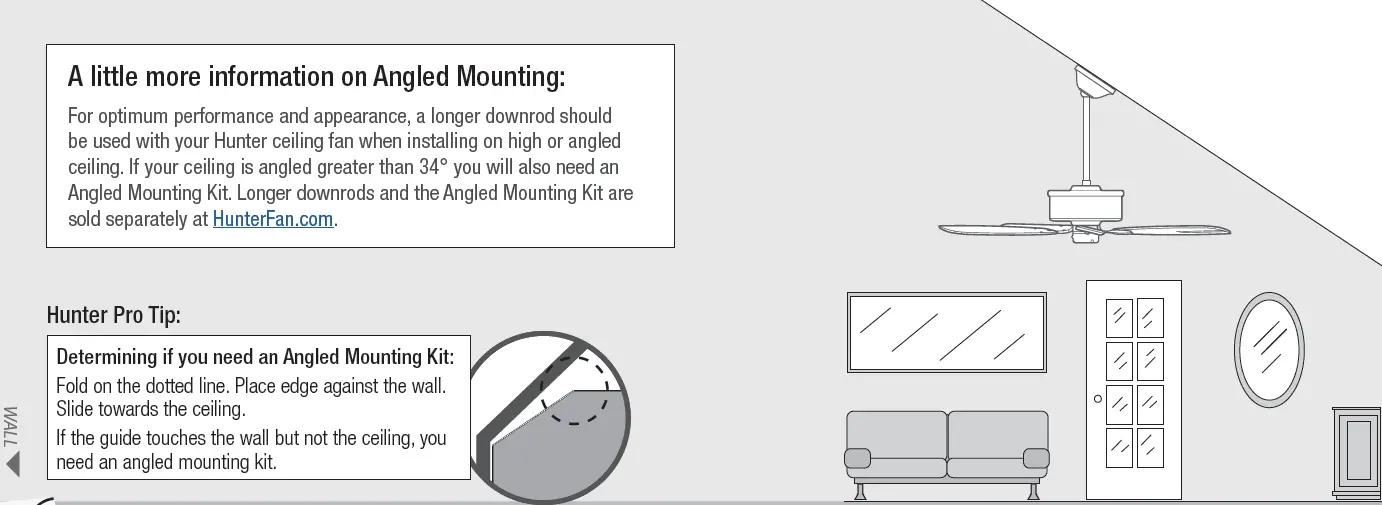 Hunter 51727 Pickens 44 Inch Matte Black LED 6