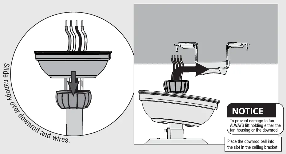 Hunter 51727 Pickens 44 Inch Matte Black LED 9