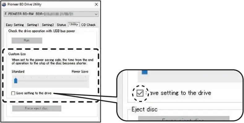 BDR-S13UBK - Custom Eco Function